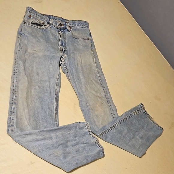 Vintage Levi's Jean's 505 Regular Straight Mens Jeans - Picture 3 of 9